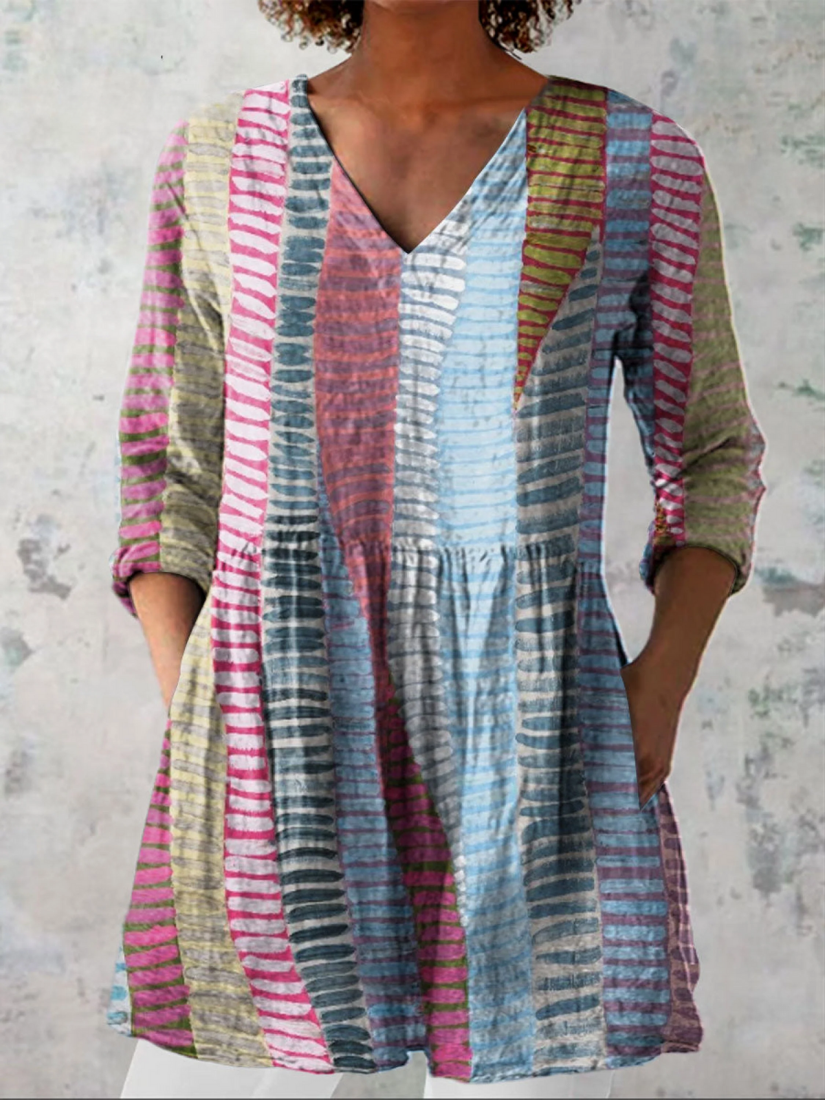 Regina | Blusa Larga con Escote en V