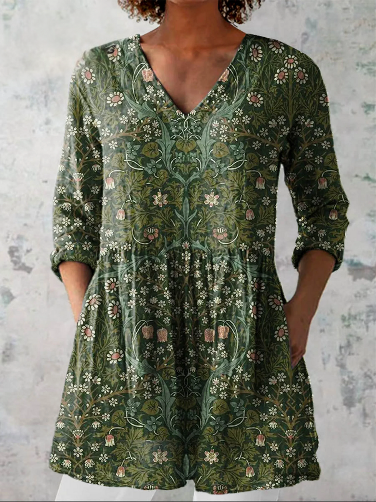 Julieta | Blusa Larga con Escote en V