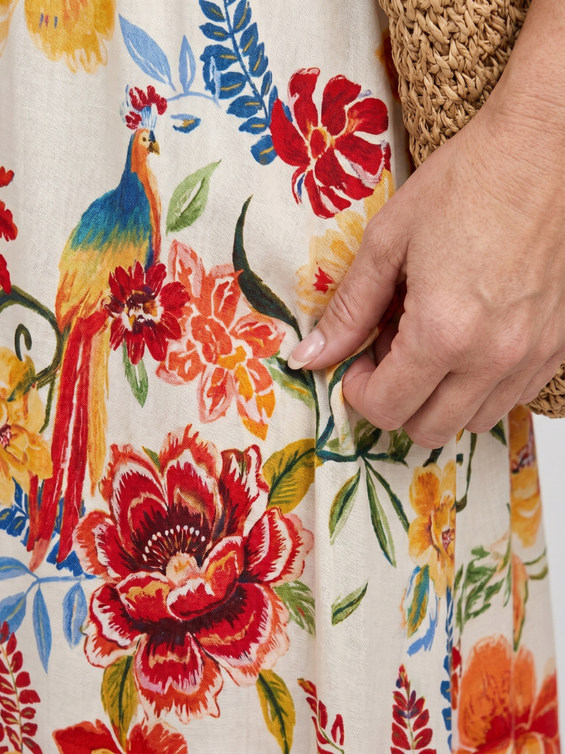 Marisol Vestido de maternidad con estampado floral