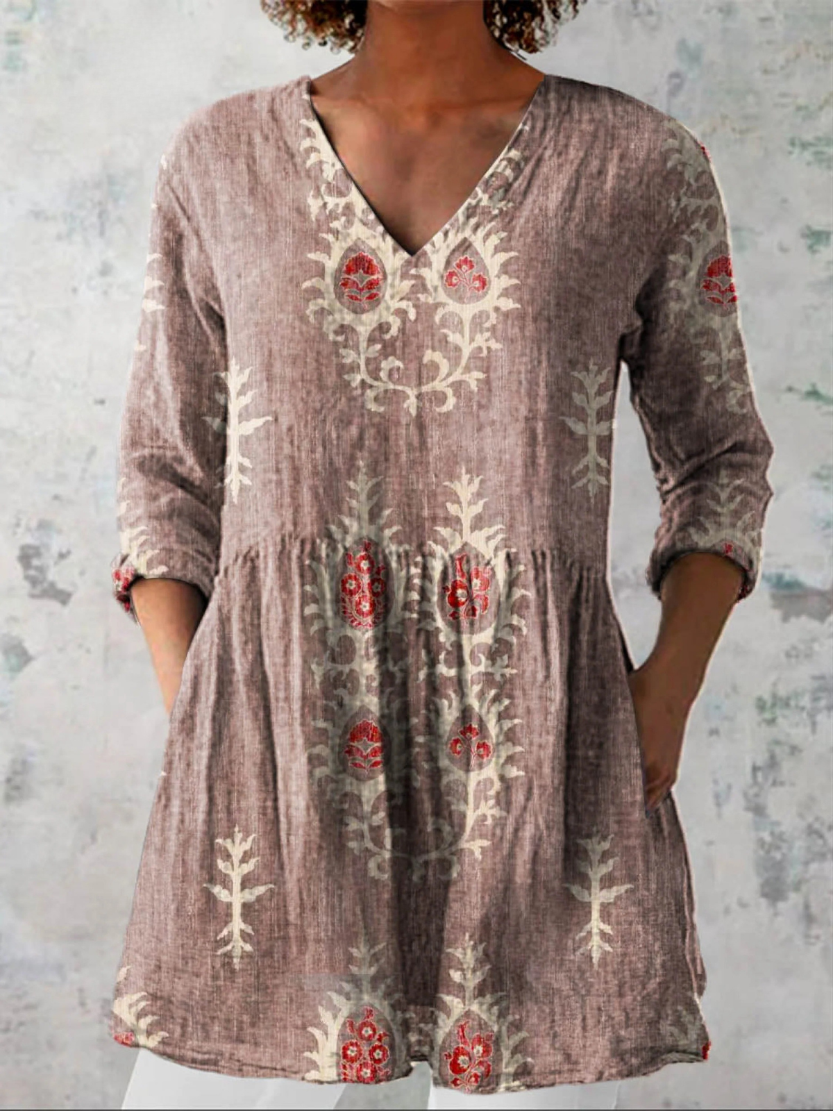 Danna | Blusa Larga con Escote en V