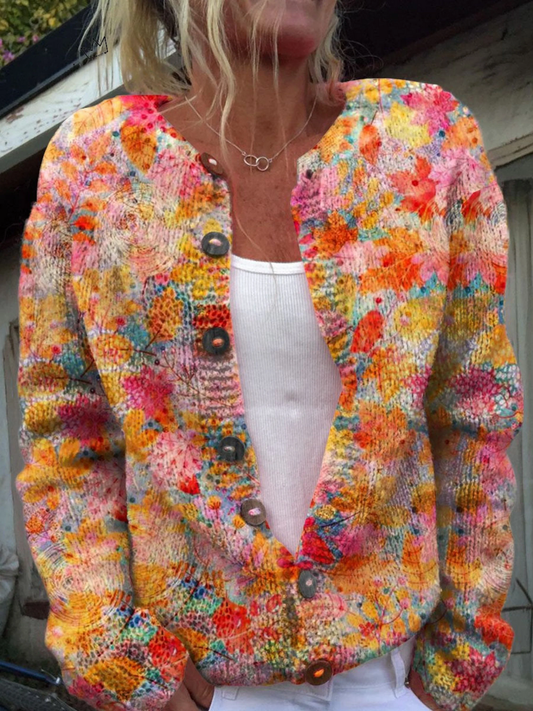Marisol™ | Cárdigan con estampado floral multicolor