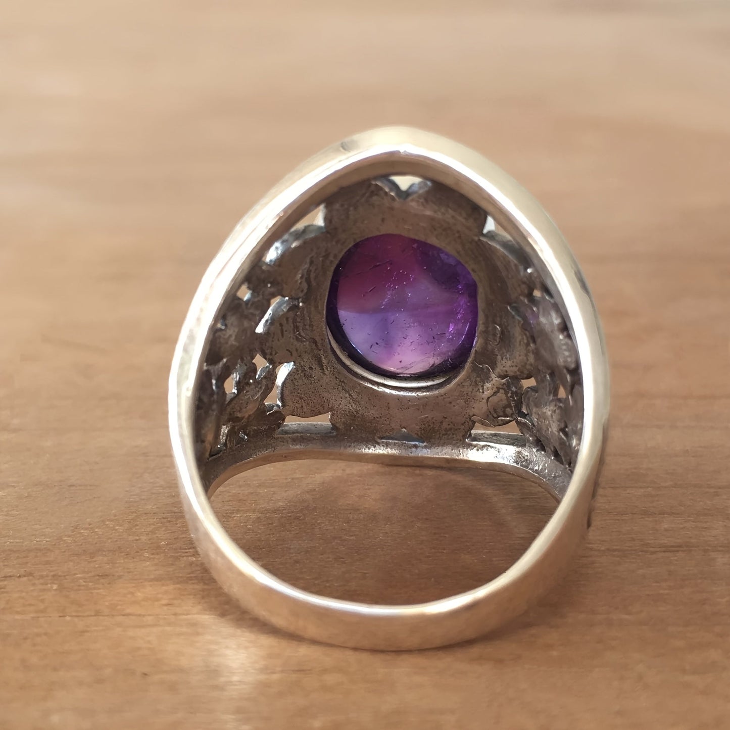 Anillo Hyda en Ágata y Amatista