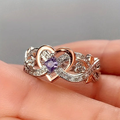 Anillo bicolor en oro mixto