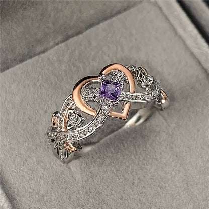 Anillo bicolor en oro mixto