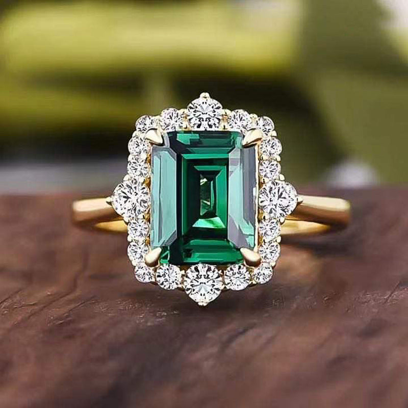 Anillo de Ágata Reina Esmeralda