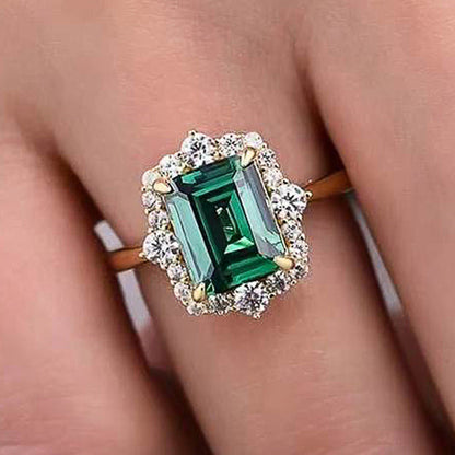 Anillo de Ágata Reina Esmeralda