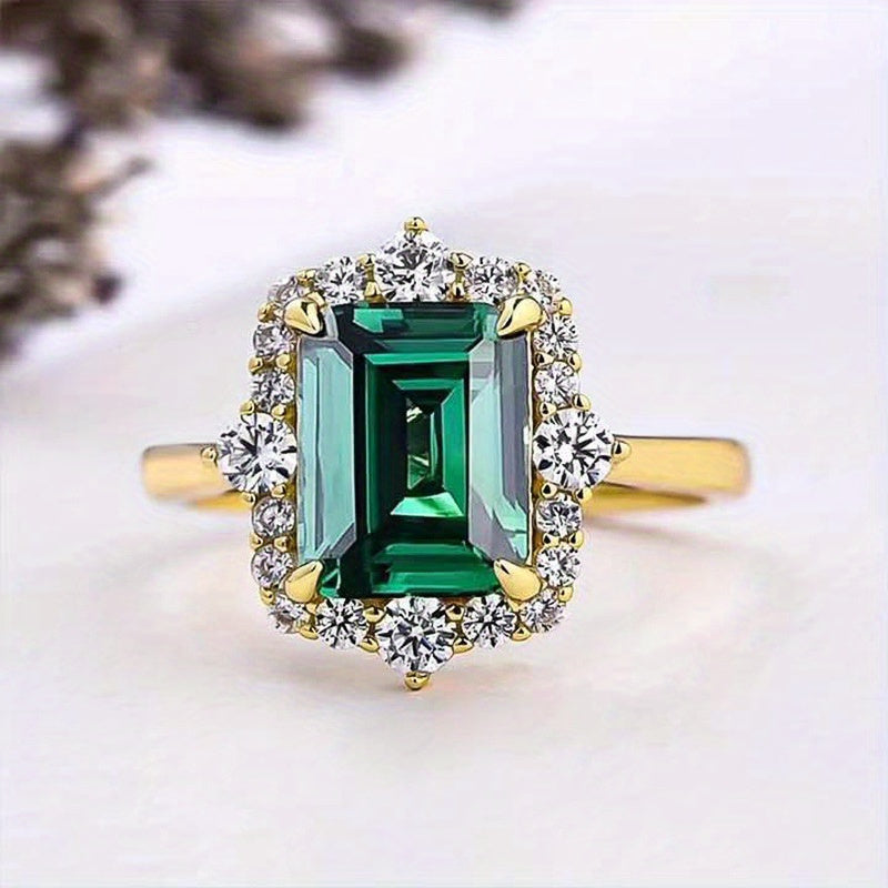 Anillo de Ágata Reina Esmeralda