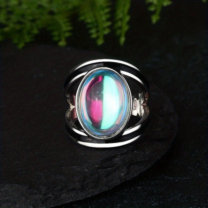 Anillo mágico de piedra lunar