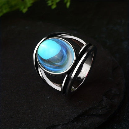 Anillo mágico de piedra lunar