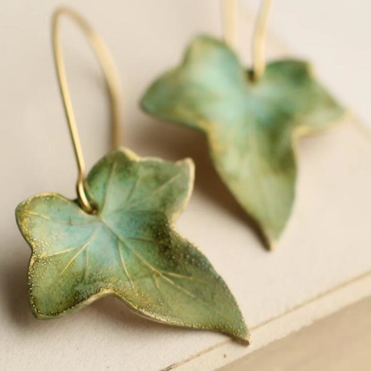 Aretes Hoja Verde