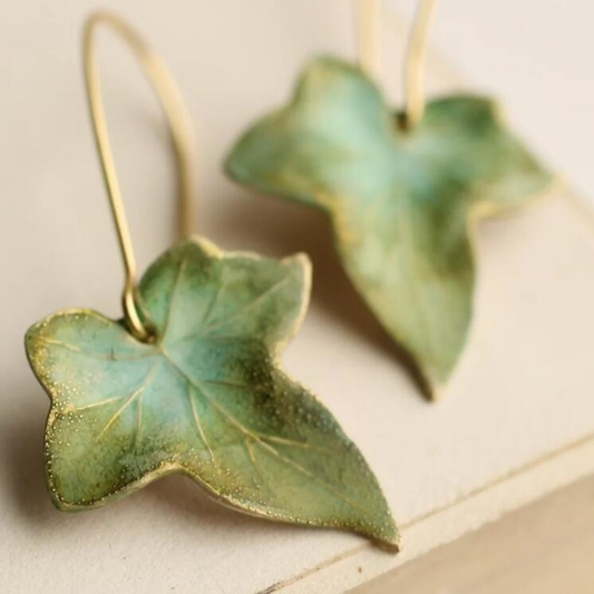 Aretes Hoja Verde