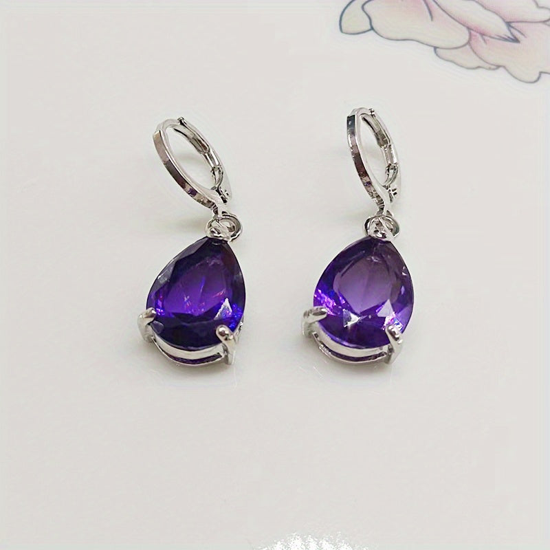 Aretes Tania Amatista