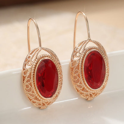 Aretes Thalessia de oro rosa