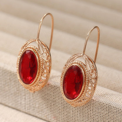 Aretes Thalessia de oro rosa