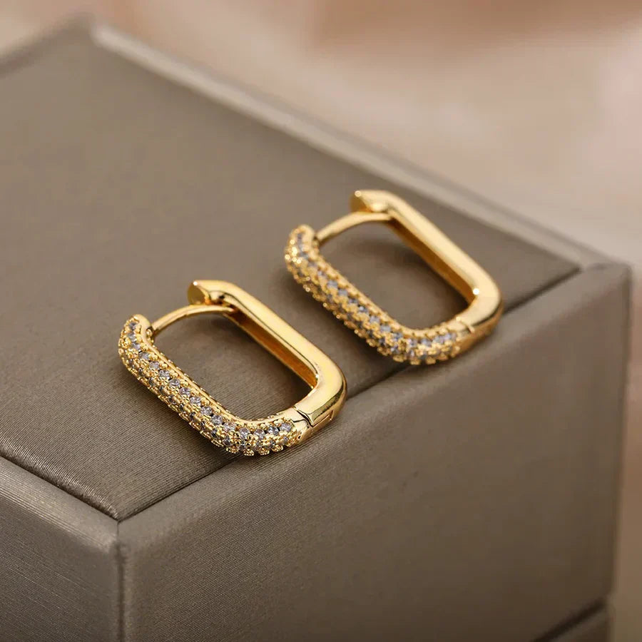 Aretes cuadrados y redondos « Valeria »