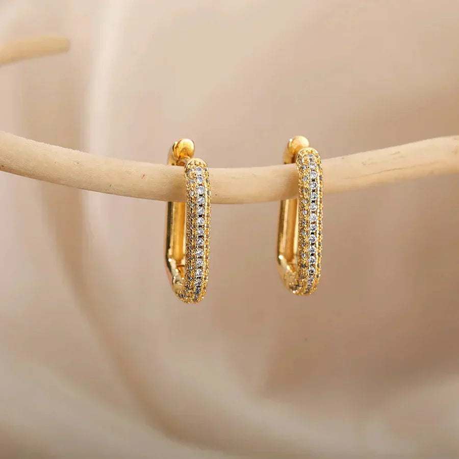 Aretes cuadrados y redondos « Valeria »
