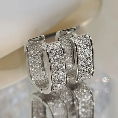 Aretes de cristal lujosos