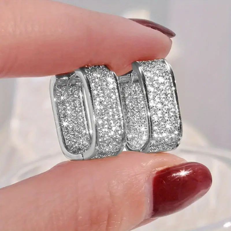 Aretes de cristal lujosos
