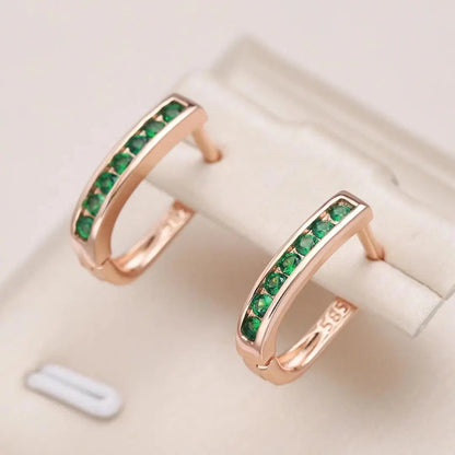 Aretes de esmeralda y diamante en oro
