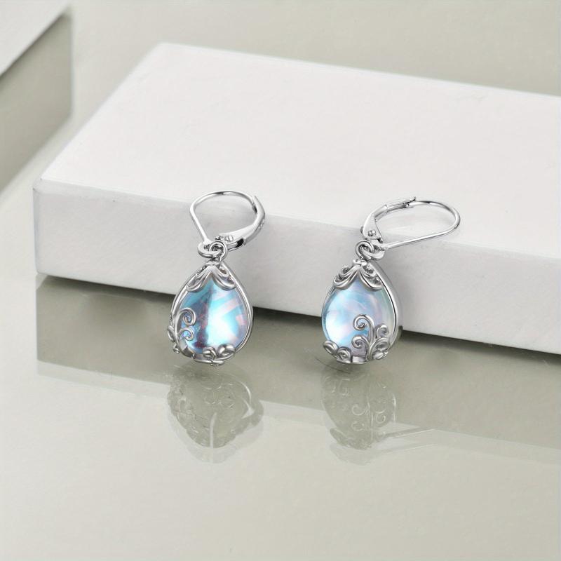 Aretes de piedra de luna Espíritu Libre