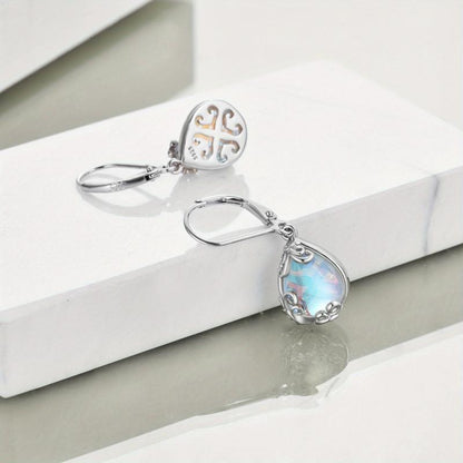 Aretes de piedra de luna Espíritu Libre