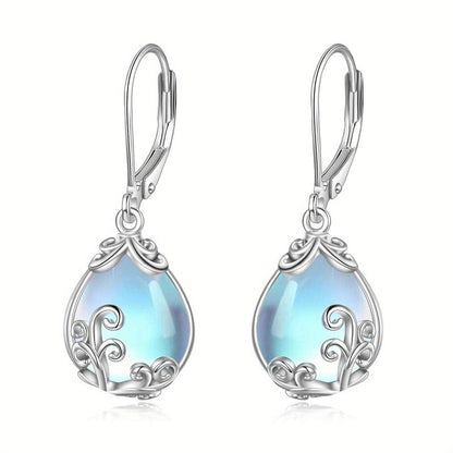 Aretes de piedra de luna Espíritu Libre