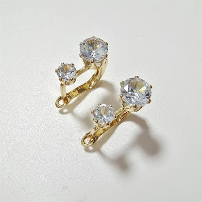 Aretes de zirconia europea y americana
