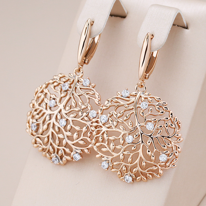 Aretes elegantes con barras redondas y zirconias