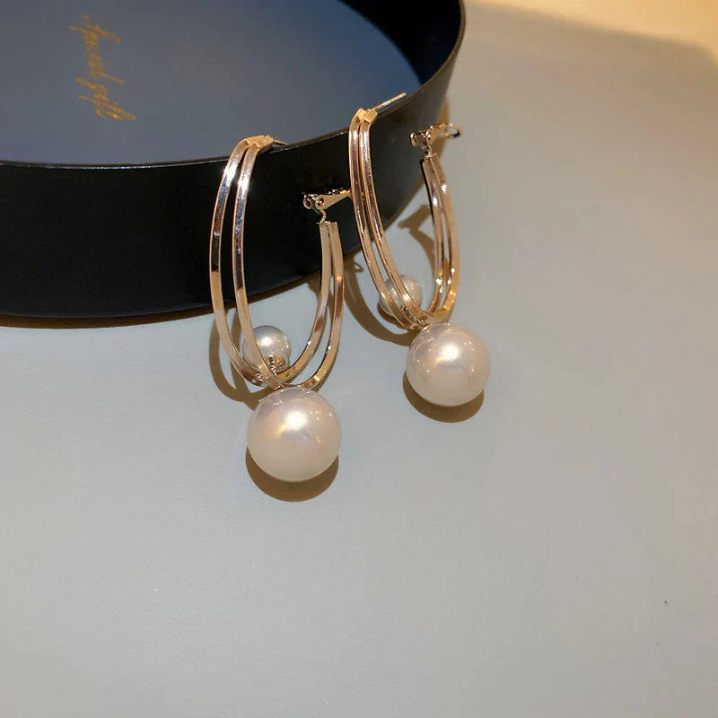 Aretes fascinantes con perlas