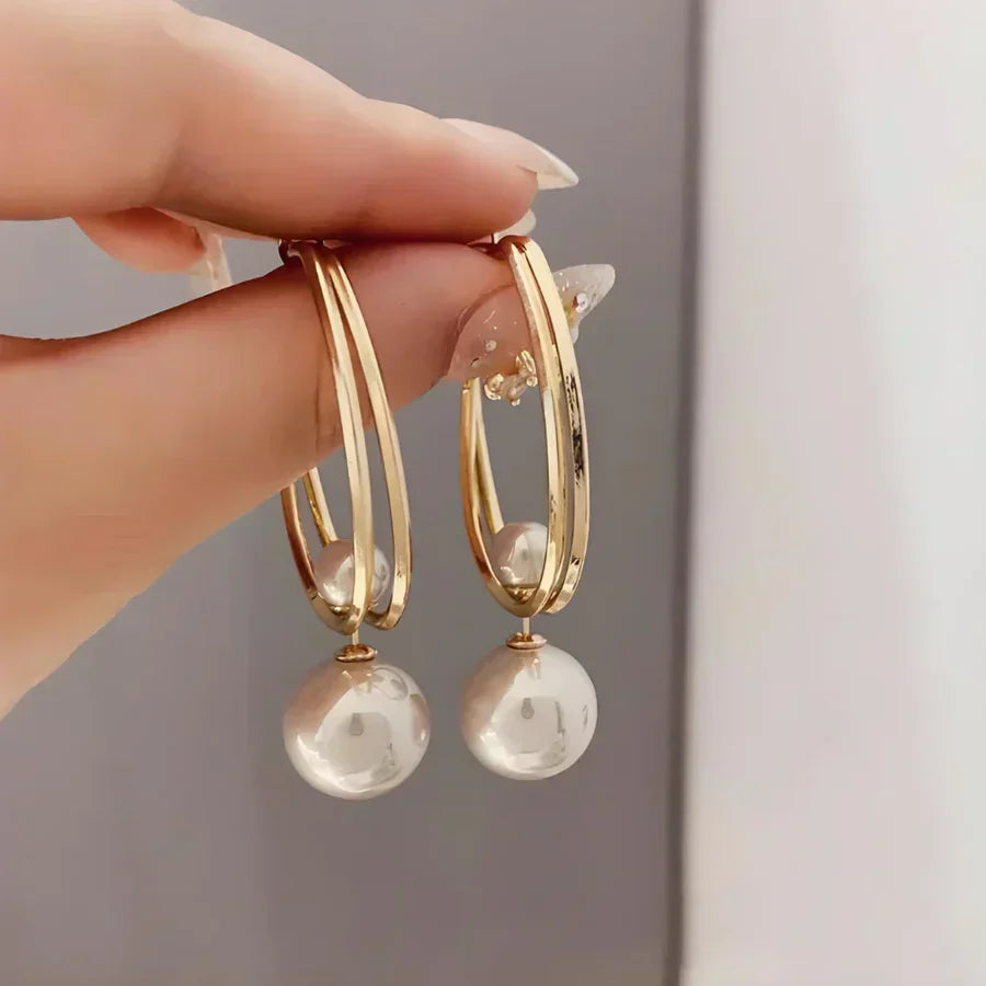 Aretes fascinantes con perlas