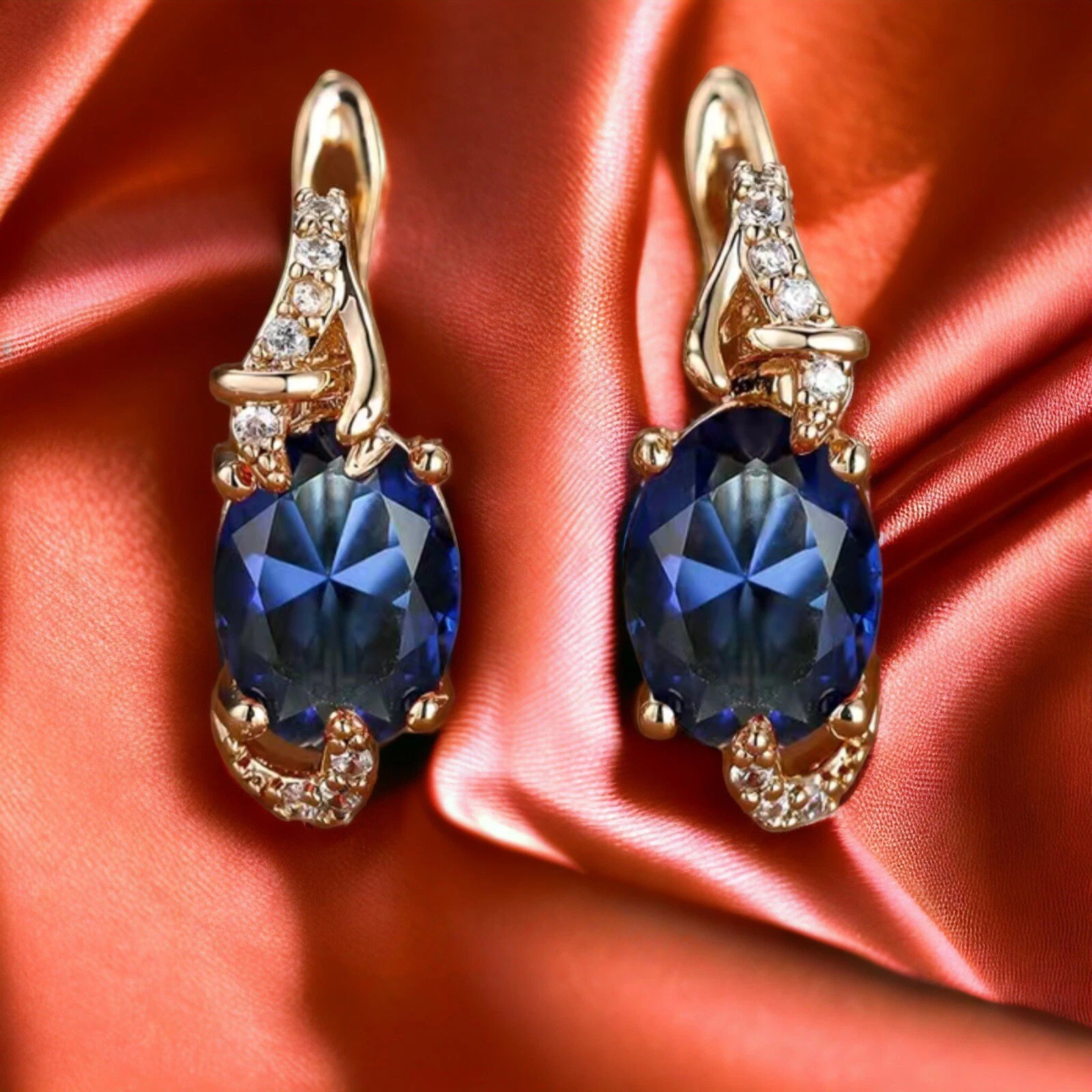 Aretes reales de medianoche | Oro