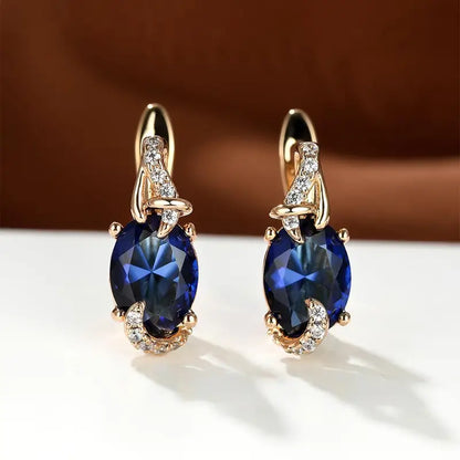 Aretes reales de medianoche | Oro