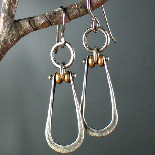 Aretes retro colgantes