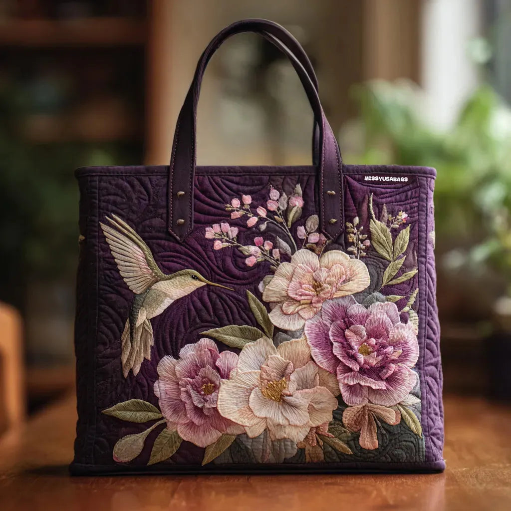 Bolsa Artesanal | Colibrí y Orquídeas