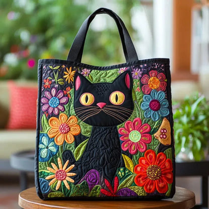 Bolsa Artesanal | Encantador Gato Negro