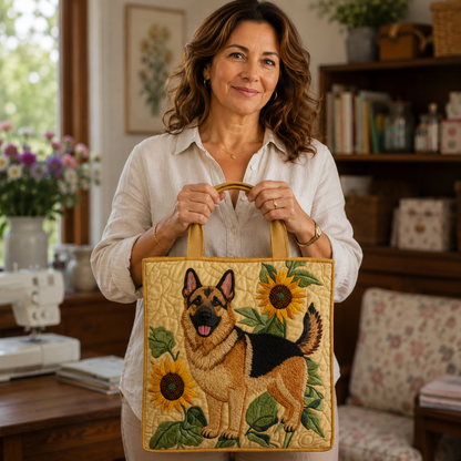 Bolsa Artesanal | Pastor Alemán Floral