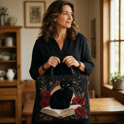 Bolsa Artesanal | Gato Negro en Libros