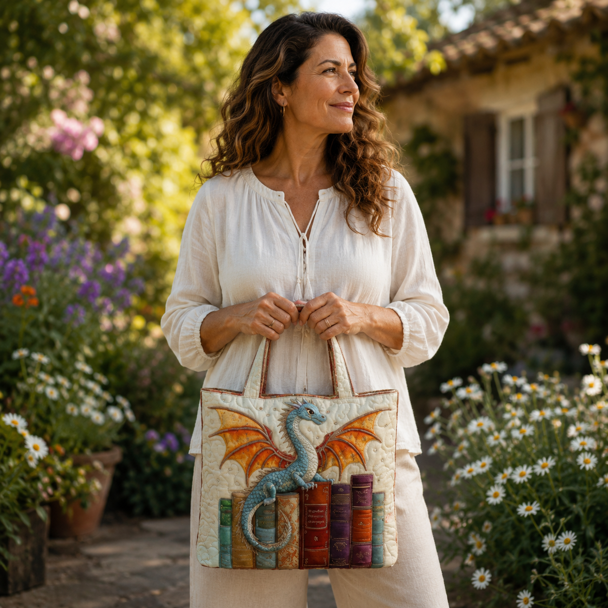Bolsa Artesanal | Guardián de Libros en Esmeralda