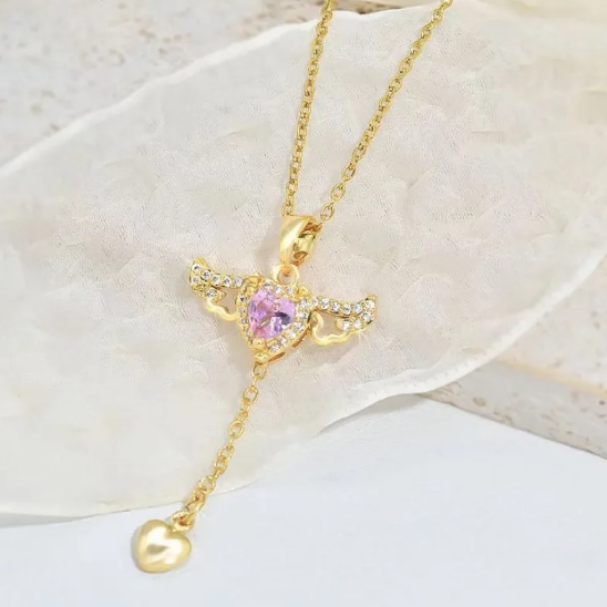 Collar Ángel Corazón Amor