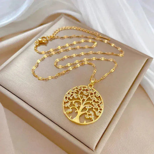 Collar Lebensbaum en oro