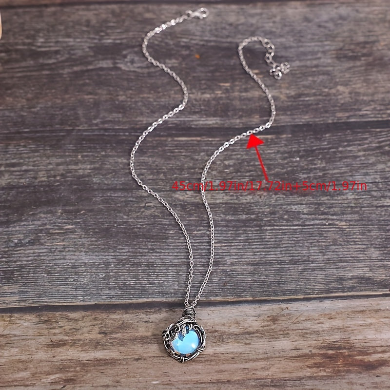 Collar María con Piedra de Luna