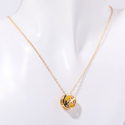 Collar Zodiac de doble cara