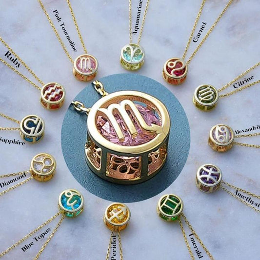 Collar Zodiac de doble cara