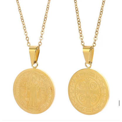 Collar con Colgante Redondo en Forma de O