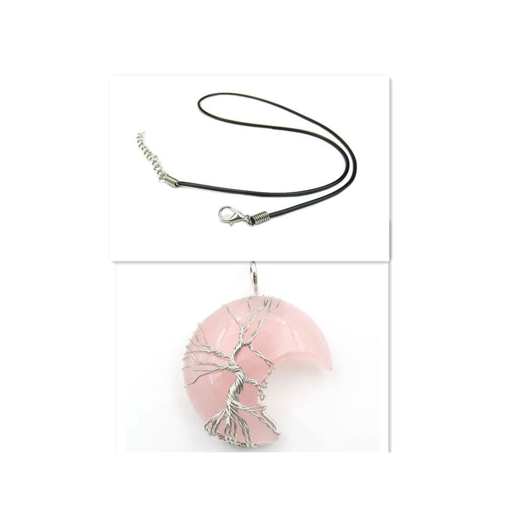 Collar con colgante Árbol de la Vida en cristal