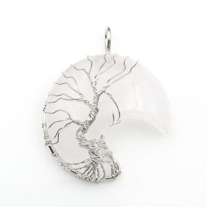 Collar con colgante Árbol de la Vida en cristal