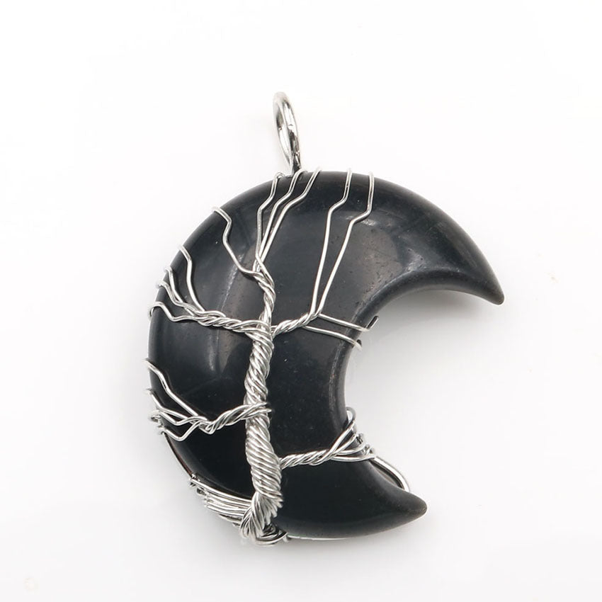 Collar con colgante Árbol de la Vida en cristal