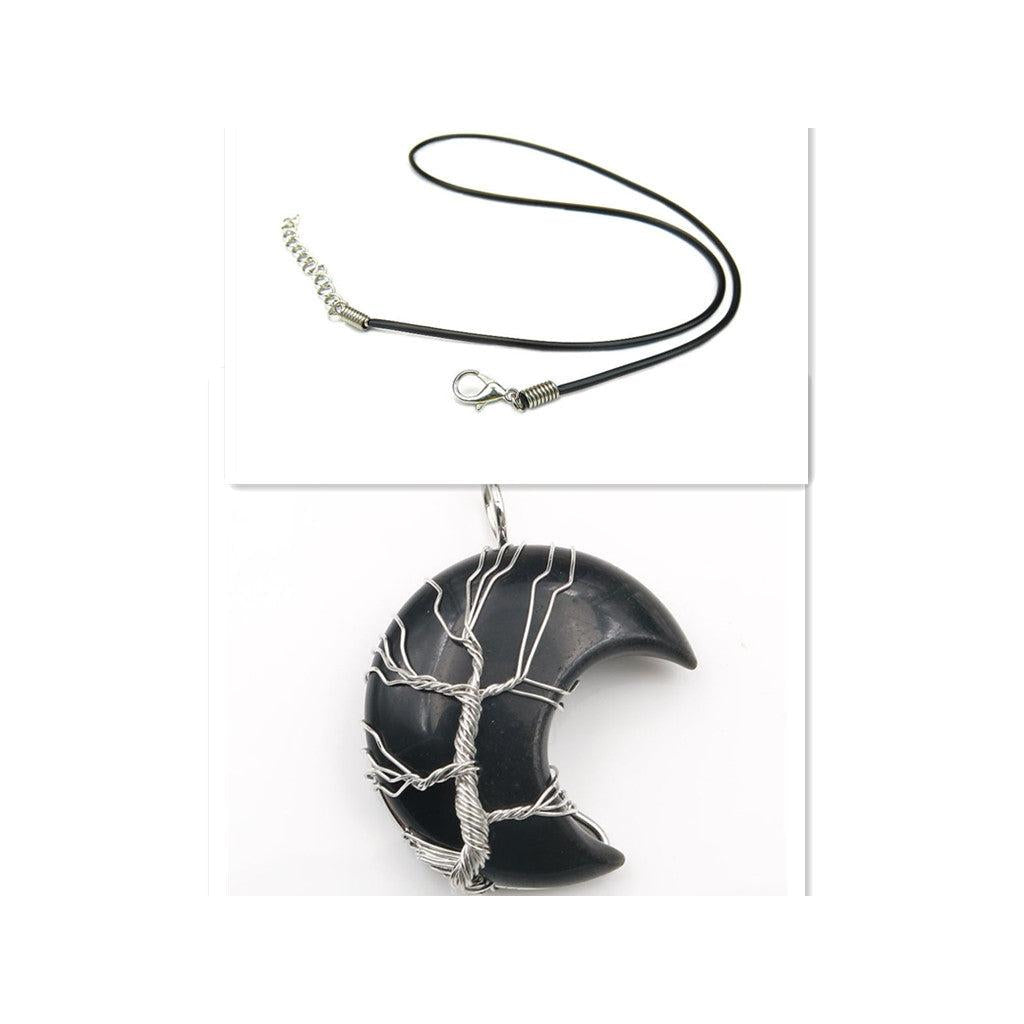 Collar con colgante Árbol de la Vida en cristal