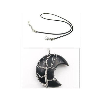 Collar con colgante Árbol de la Vida en cristal