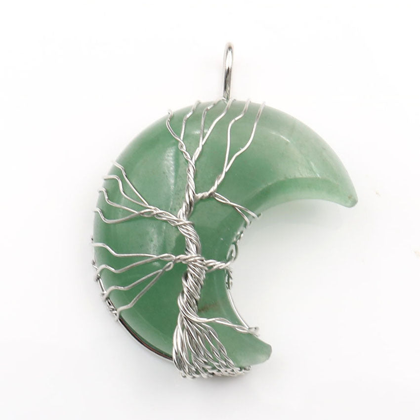 Collar con colgante Árbol de la Vida en cristal